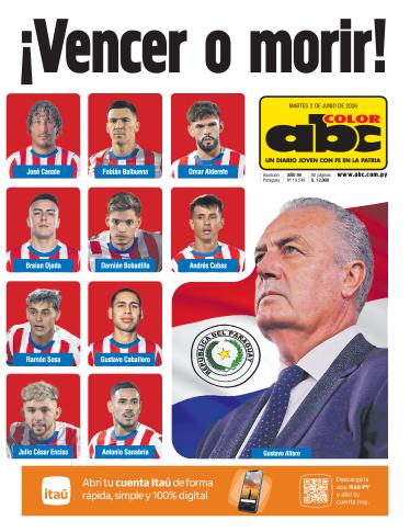 Tapa del diario ABC COLOR del martes, 02 de junio del 2026